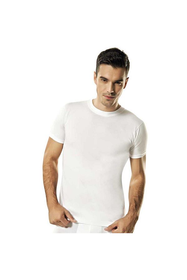 Namaldı-114 Ribbed Men's O Neck Short Sleeve Undershirt 1