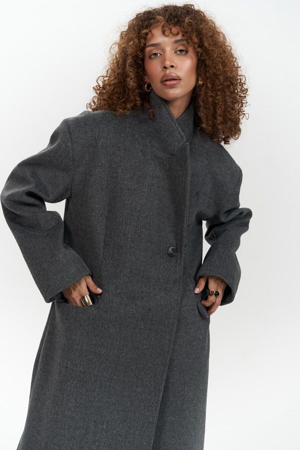 Grey masculine coat online