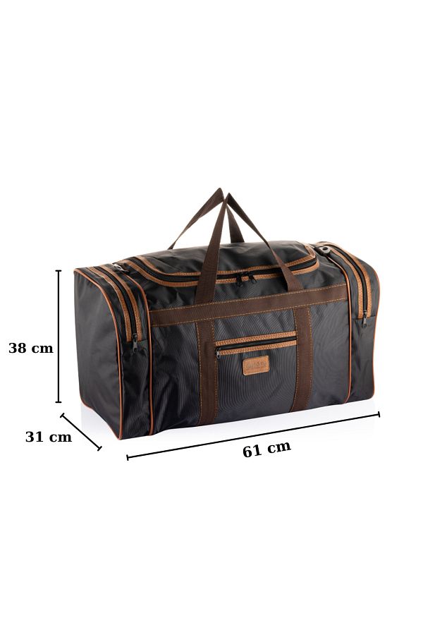 NS reliable Black Medium Size Unisex 4 Pocket Strap Hand and Shoulder Luggage Sports Fitness Travel Bag Trendyol
