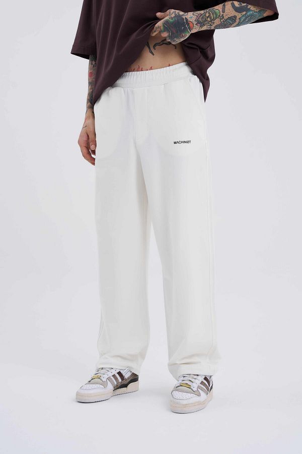 Machinist-Men's Oversize Jogger - Ecru Sweatpants 1