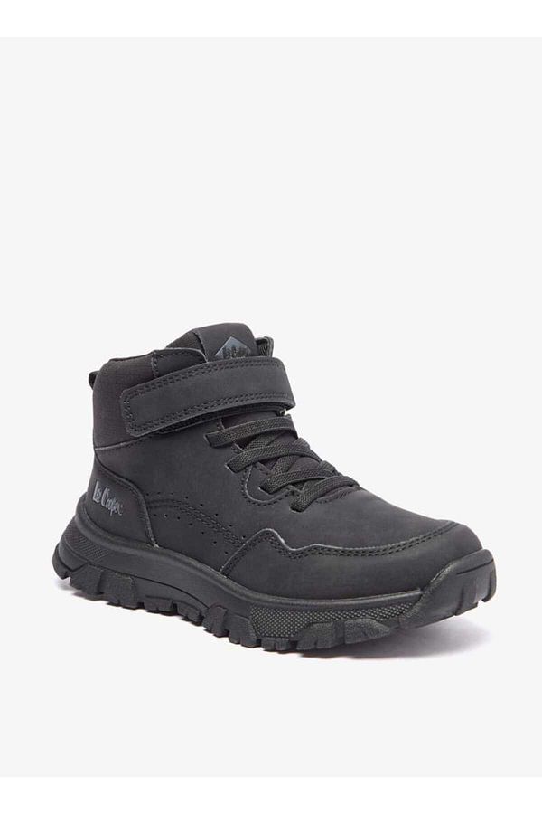 Lee Cooper-Boy's Panelled Boots with Hook and Loop Closure 1
