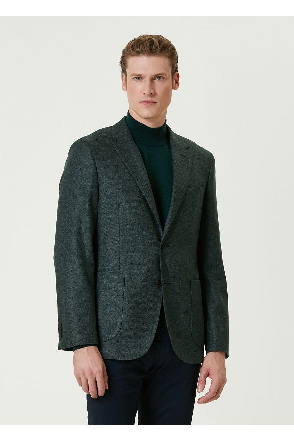 Dark green wool coat 2025