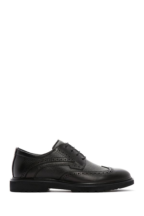 Derimod Black Leather Men s Classic Shoes Lace up 24WFD6764FT Trendyol