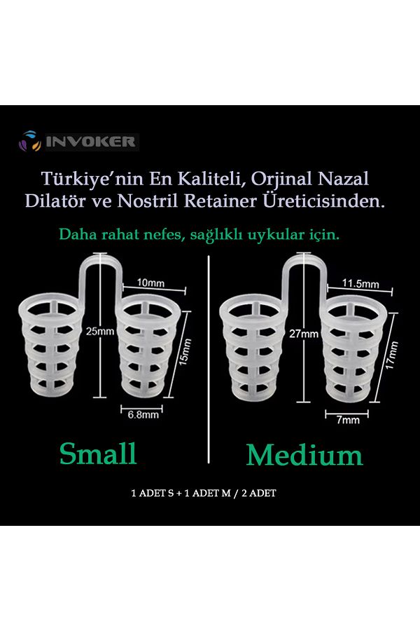 INVOKER-Silicone Dilator Nostril Nose Opener - S+M 1