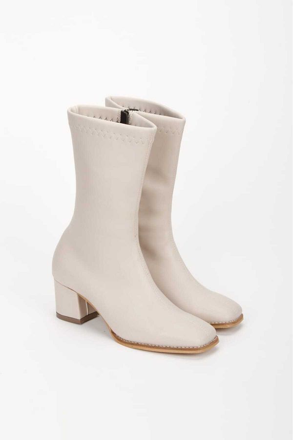 Best New Season Stretch Ankle Mid Heeled Boots Trendyol