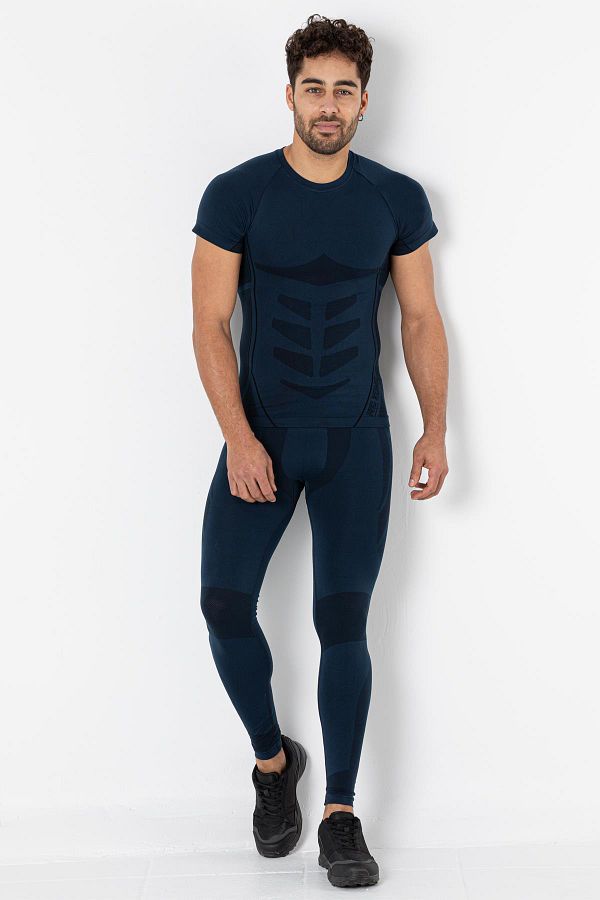 MioFit-Tricou sport cu mânecă scurtă fără cusături Cool Dry pentru bărbați 1