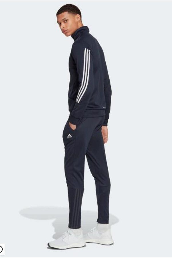 Adidas skinny tracksuit best sale