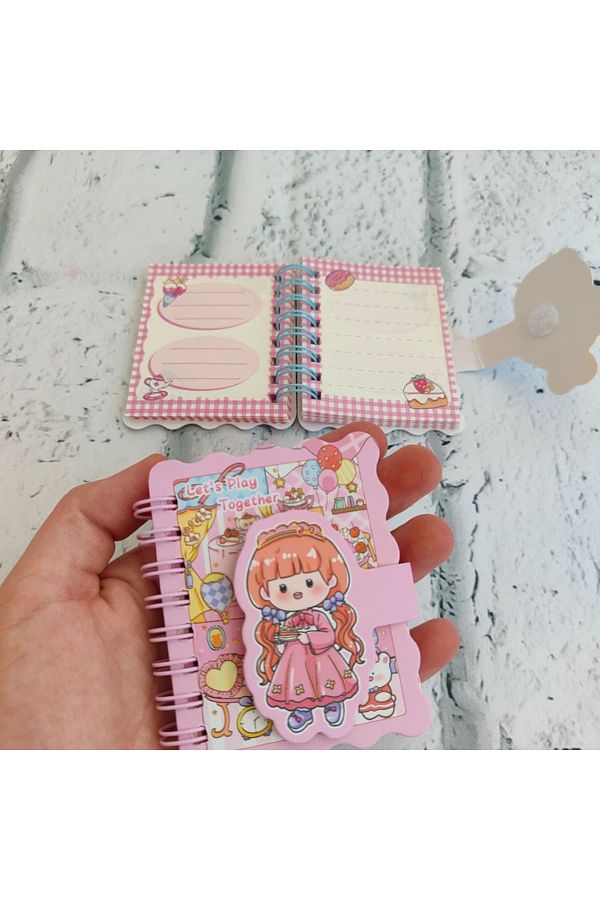 senacacollection-A7 Velcro Anime Concept Notebook Notepad Lined Notebook 80 Sheets 1Pcs 1