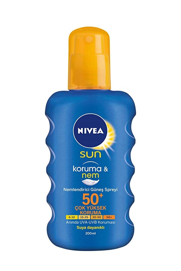NIVEA Sun Güneş Spreyi Koruma & Nem Nemlendirici SPF50+ 200 ml