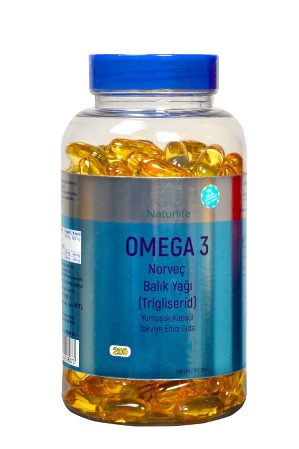 Naturlife-Norwegian Omega 3 Fish Oil - 200 Capsules 1