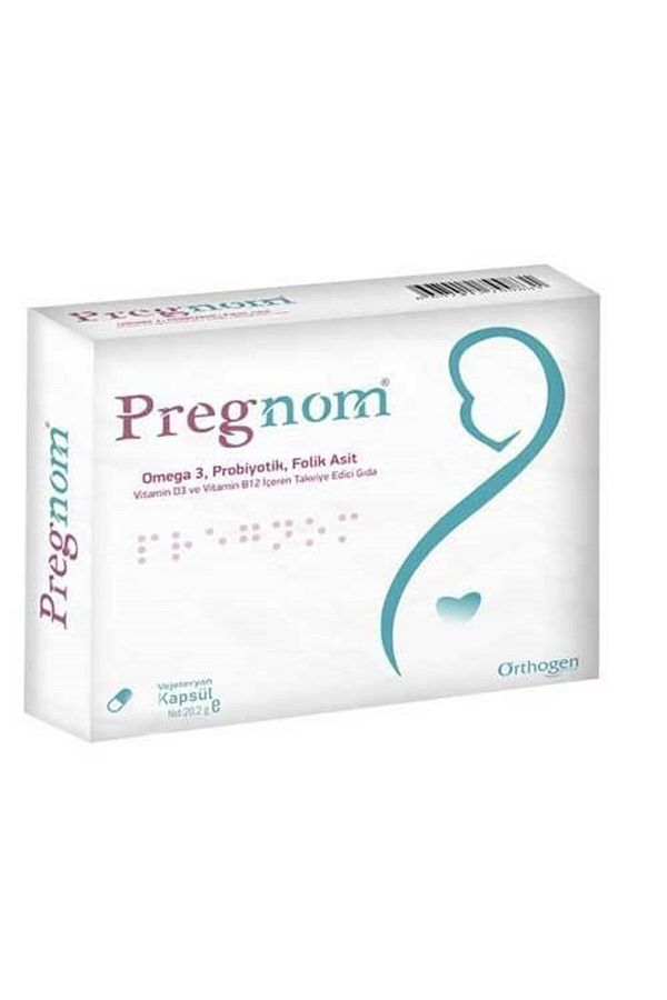 Pregnom-Omega 3 Folic Acid 30 Capsules 1