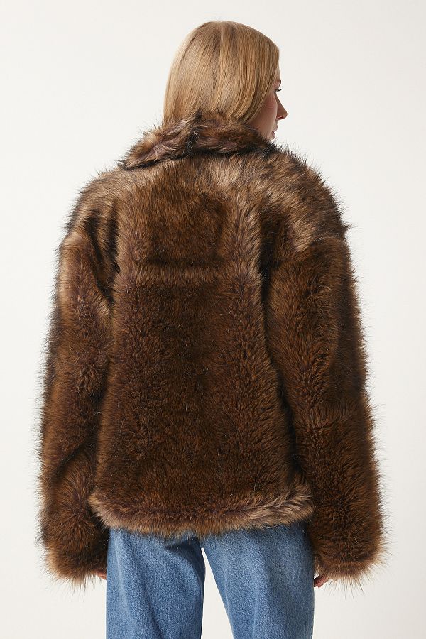★NOFFICIALNOFFICE★ CURLY FUR SHAWL JACKET Lucylle Faux-Fur Shawl Scarf | GUESS