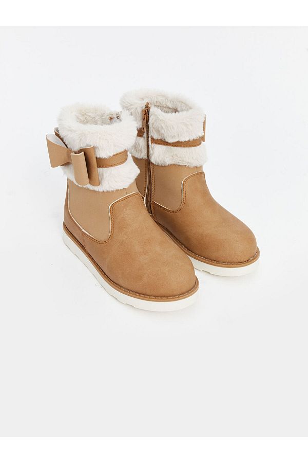 LC Waikiki-Lcw Steps Suede Look Girl's Boots 1