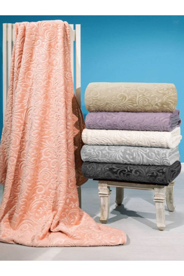 MİNK-Mink Blanket Daisy 516 Anthracite Double 1