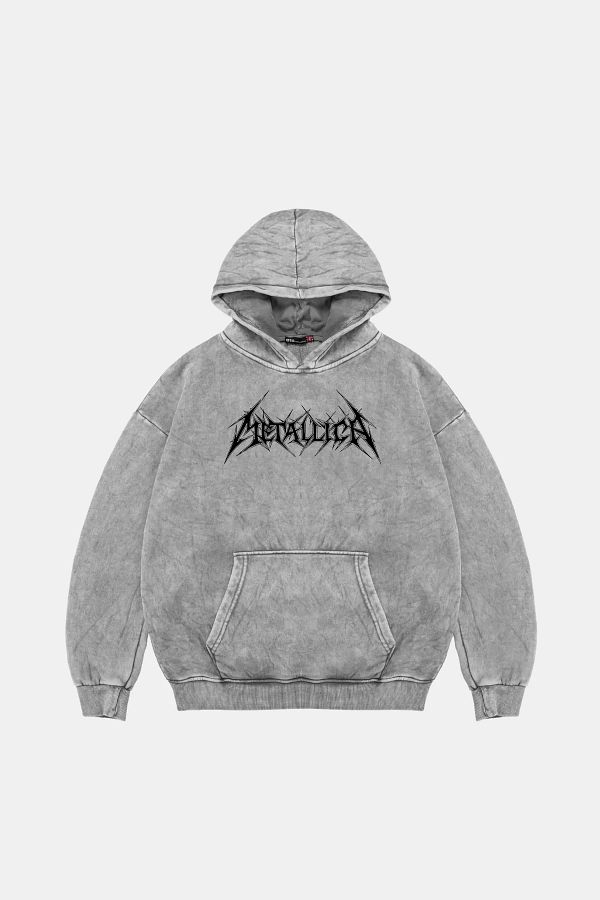 White metallica hoodie outlet