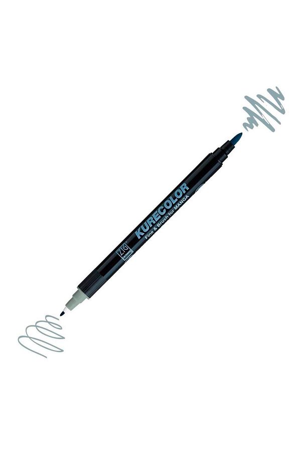 Zig-Kurecolor Mangaka Fine&Brush - Double Sided Pen Cnkc-2200, No 844 Green Grey 3 1