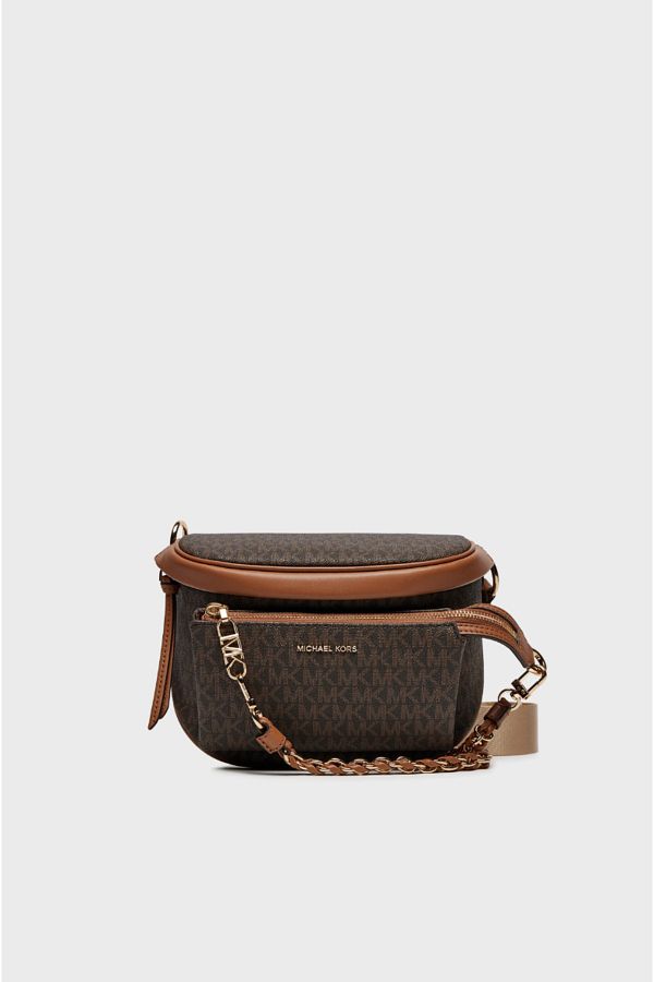 Michael Kors-Slater Medium Signature Logo Sling Pack 1