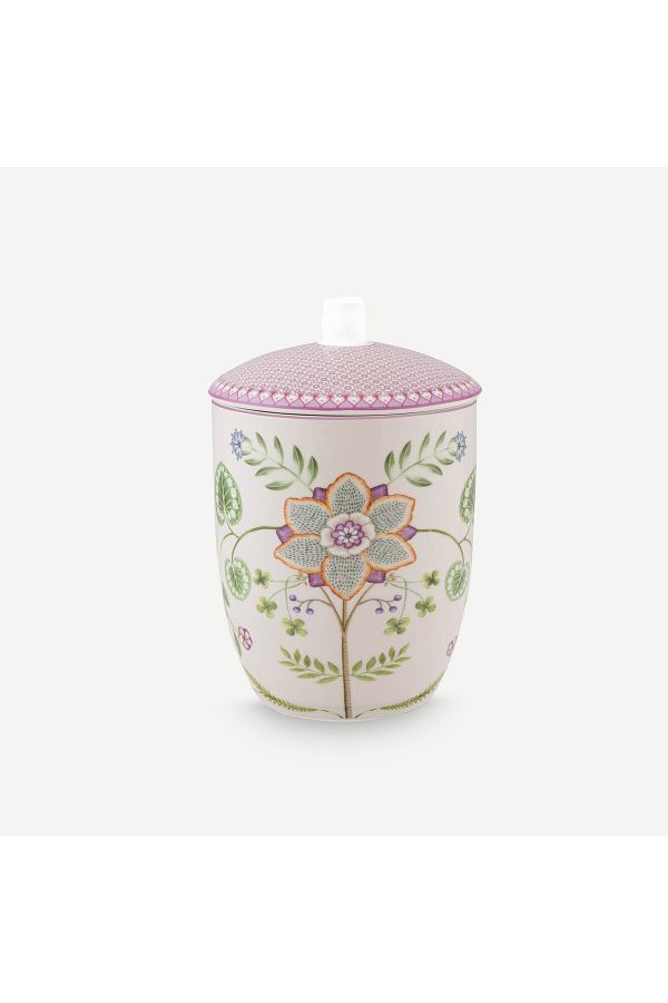 Pip Studio-Lily & Lotus Purple Porcelain Storage Box 1500 ml 1