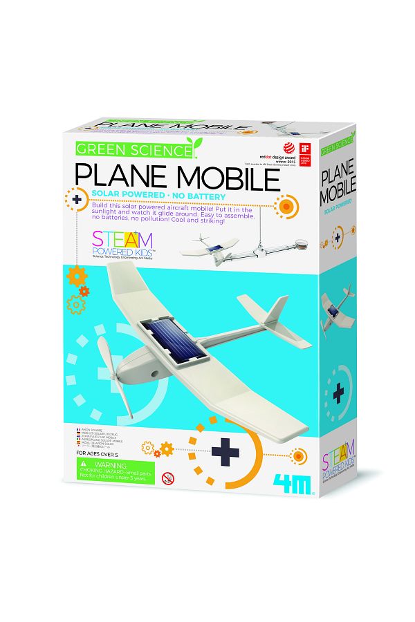 4M-Mobile Airplane Construction Kit, Green Science 1