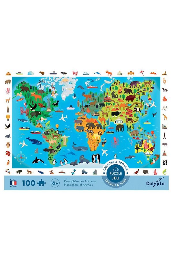 Sentosphere-Puzzle Harta Lumii 100 Pcs 1
