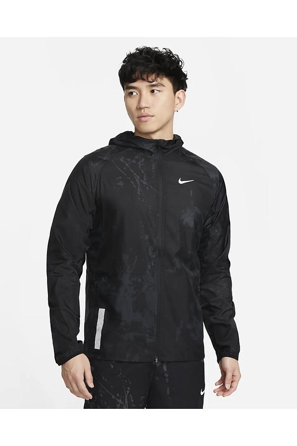 Mens nike running jacket black 2025