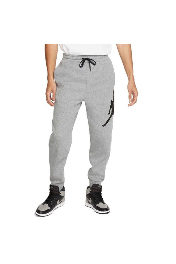 Nike jordan jumpman cuffed joggers in grey best sale