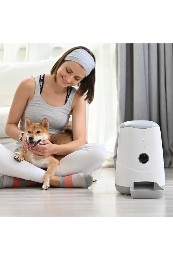 S-Link Otomatik Köpek Besleyici Köpek İzleme ve Besleme Cihazı Uzaktan Kontrol Evcil Hayvan Besleyici