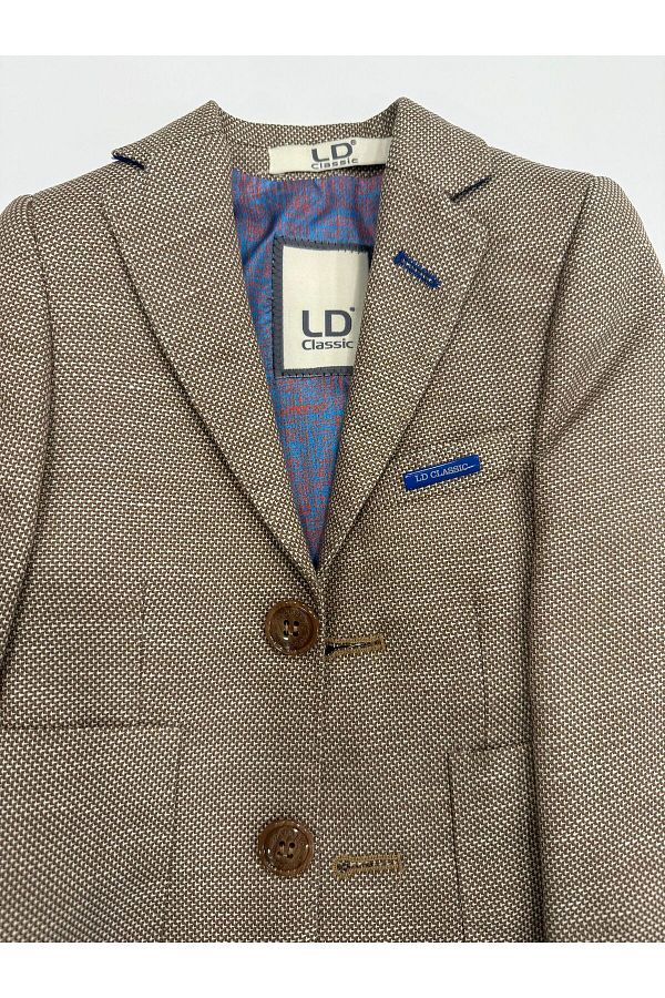 LEVENT DİSCİ LD CLASSIC-Baby and Children's Patterned Double Slips Single Jacket 1