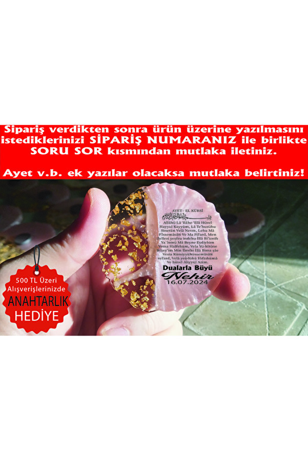 ErenAksesuar Pembe Epoksi Magnet 10 Adet Sünnet Doğum Günü Mevlüt Söz Nişan Nikah Kına Düğün Kuran Hediyelik