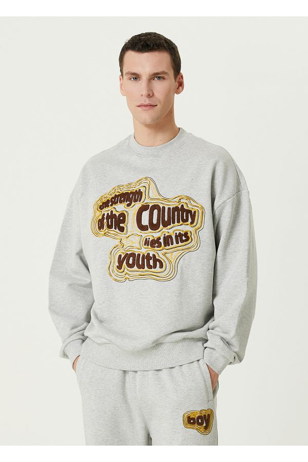 Boy London-Size XS Gray Sweatshirt 1
