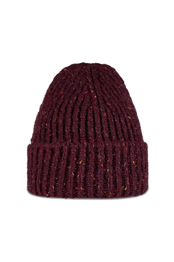 Pissos-Pălărie unisex Essential Tweed - culoare bomboană, tricotat 30% lână, beretă cu nervuri de iarnă 1