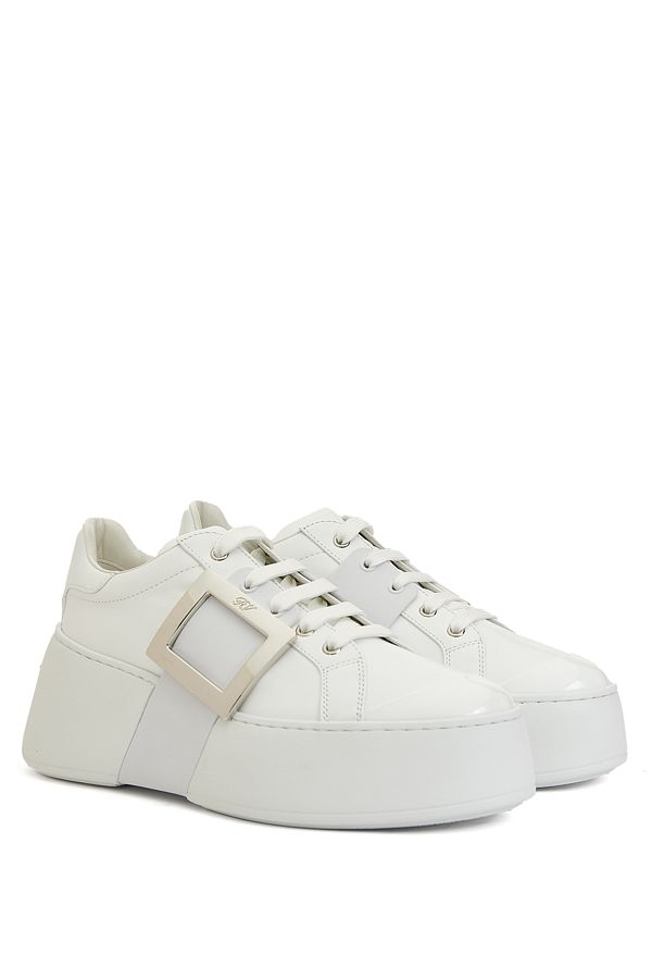 Roger Vivier White Women s Leather Sneaker Size 40 Trendyol
