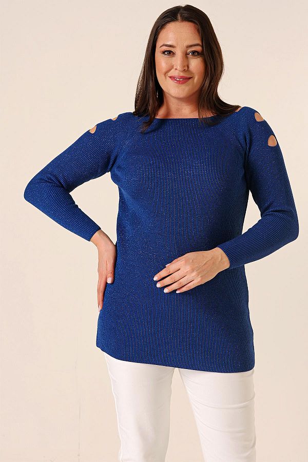 Tunic off the shoulder sweater top