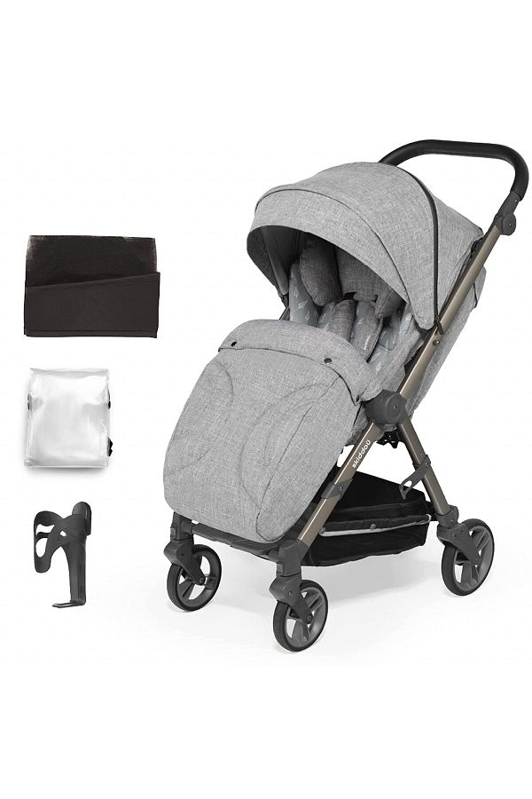 OEM-Carucior sport pliabil Skiddou Mell Normandic dream, ultracompact pentru calatorii, Gri deschis 1
