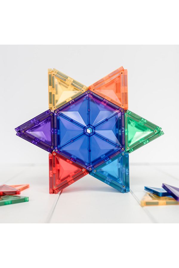 Connetix-Magnetic Tiles Set constructie magnetic, 30 piese forme geometrice 1