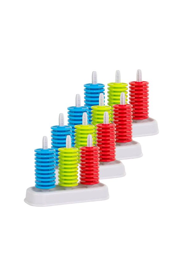 Miniland-Stem Set Of 4 Counters With 30 Colored Tokens Each 1