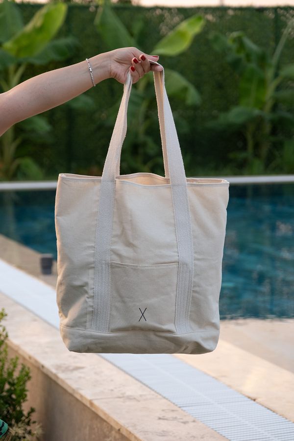 minimal X design X Canvas Bag Durable Lightweight Cute Cat Embroidery Pattern Cloth Bag Trendyol