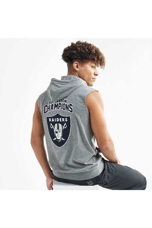FAV Las Vegas Raiders Print NFL League Sleeveless Hoodie Trendyol