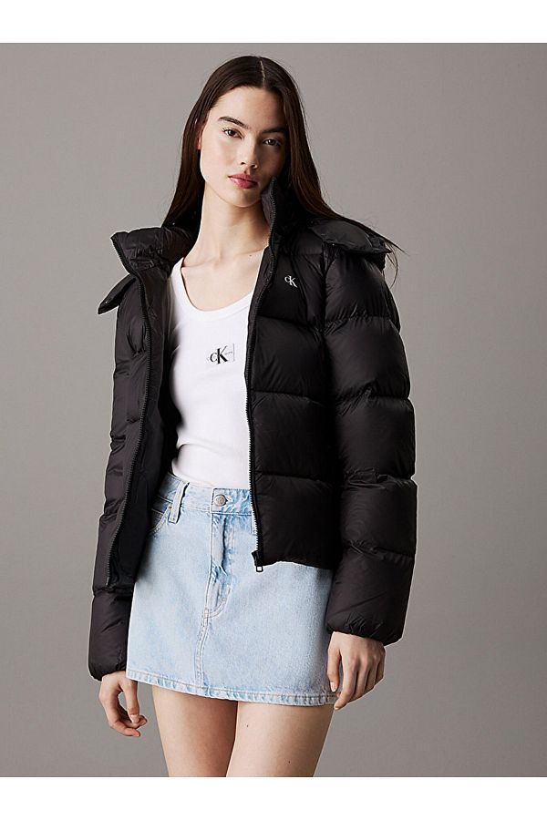 Calvin klein short down jacket discount