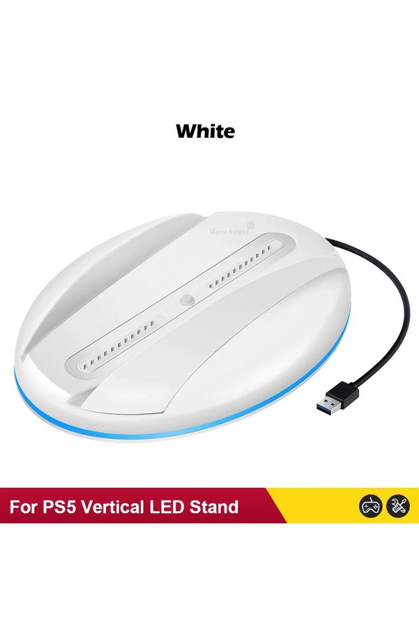 Led Game Console Stand Choice NEW 2 Colors For PS5 Game Console LED Light Stand Vertical ...