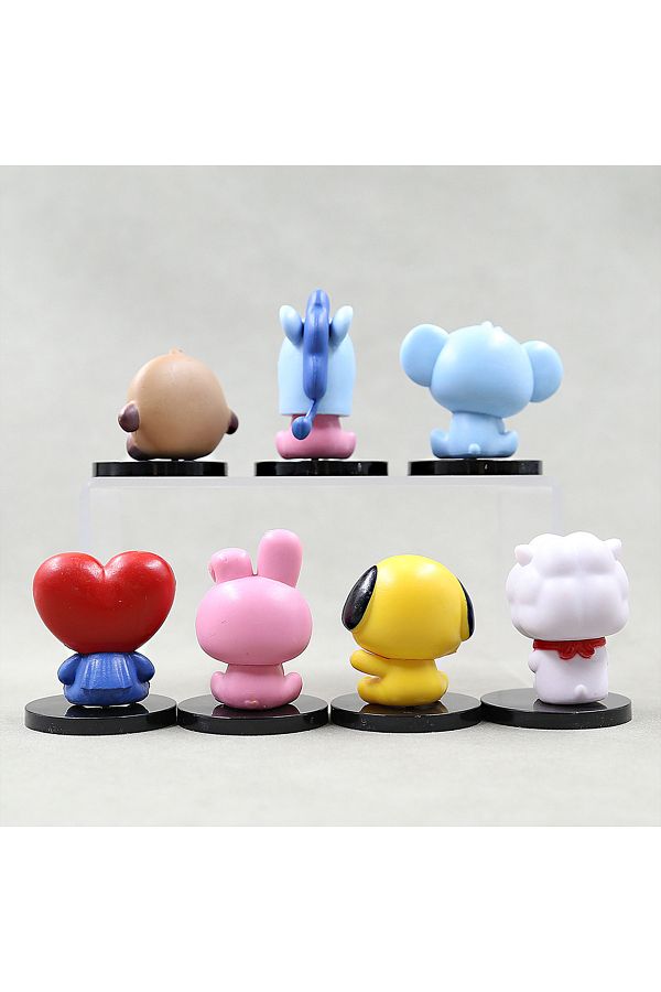 Choice BT21 6cm 7pcs figure korea pop kpop mini figure bts Bt21 koya Model  Creative Desktop Accessories - Trendyol