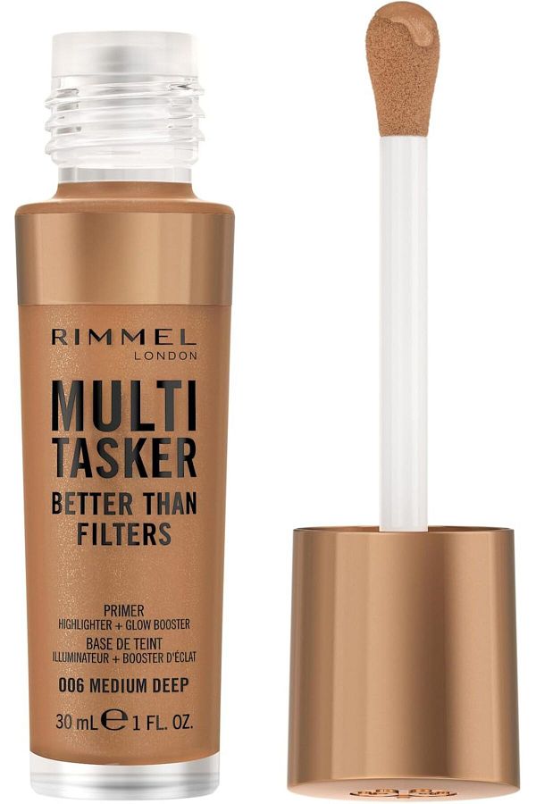 Rimmel-Multi-Tasker  Face Primer, Glow Booster and Highlighter - 006 - Medium Deep, 30ml 1