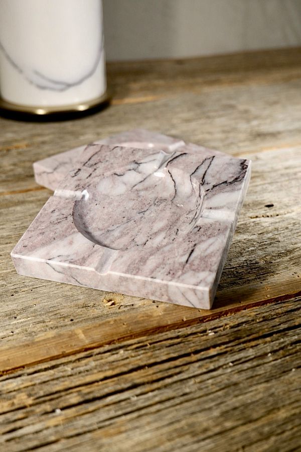 Voodo Concept-Pink Lilac Marble Ashtray 12 X 12 X 2 cm 1