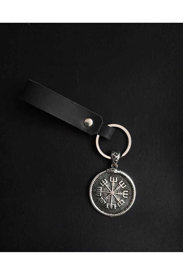 BSN Store Mythology Nordic Double Sided Genuine Leather Keychain