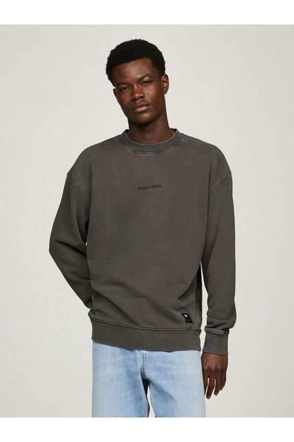Tommy Hilfiger Sweatshirt Black Regular fit Trendyol