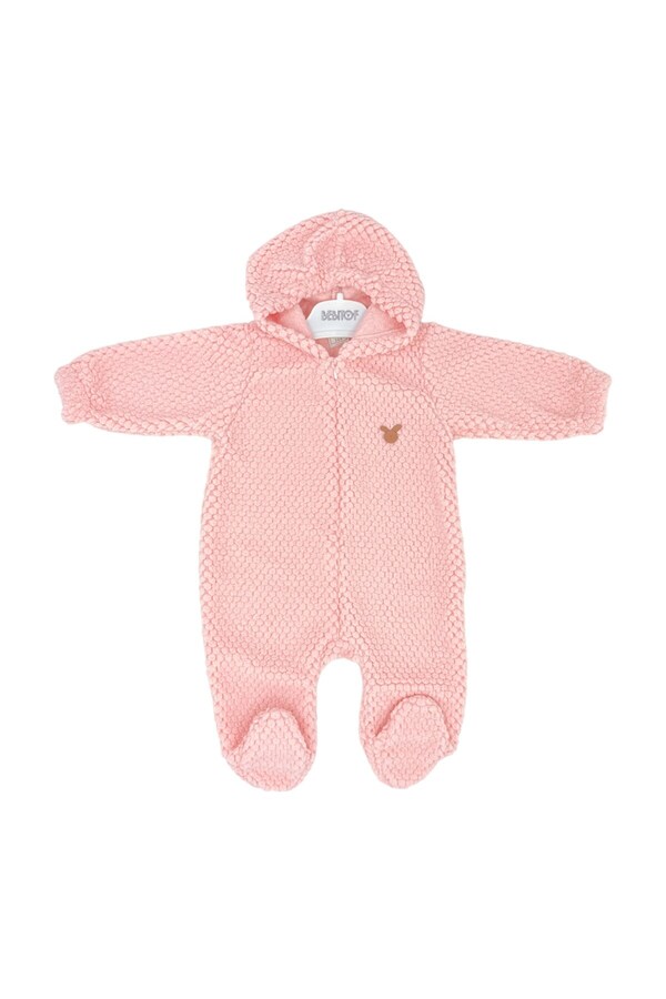 Bebitof Bebitof Kabartmalı Kapişonlu Velsoft Tulum 70362