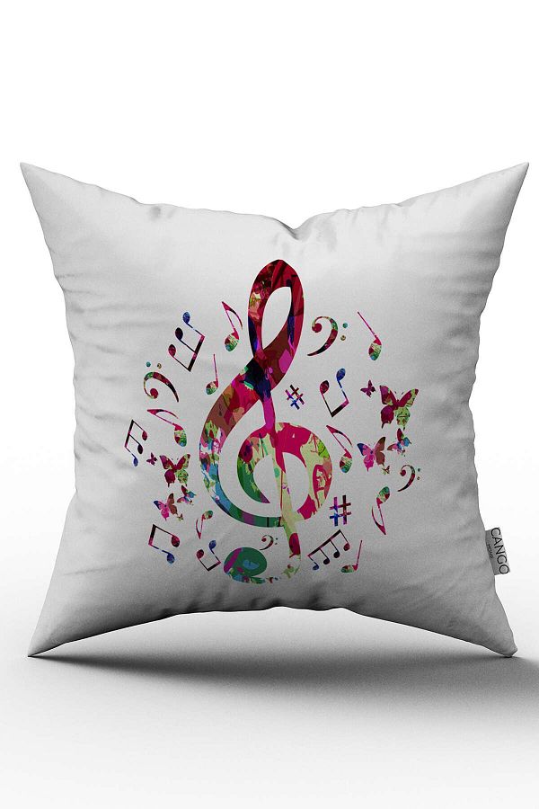 Cango Home-White Multicolored Left Switch Patterned Digital Printed Throw Pillow Cover - Otyk605 1