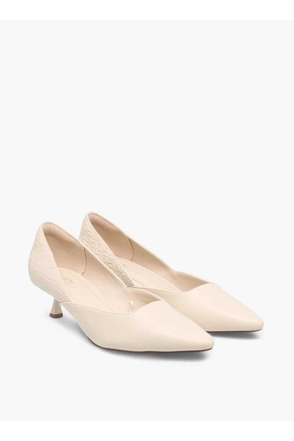 Celeste-Women's Textured Slip-On Shoes with Stiletto Heels 1