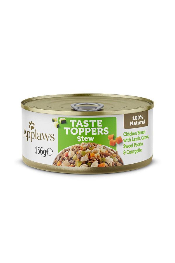 Applaws-طعام الكلاب المعلب Taste Toppers مع الدجاج ولحم الضأن والجزر والبطاطا الحلوة - 156 جرام 1