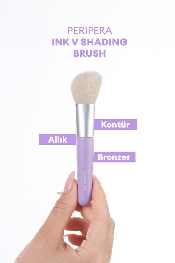 PERIPERA-Peripera Ink V Shading Brush - Multi-Purpose Face Brush 1